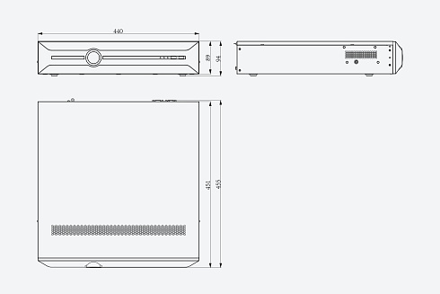 TC-R3840 Spec:I/B/N/V4.1 Видеорегистратор Tiandy