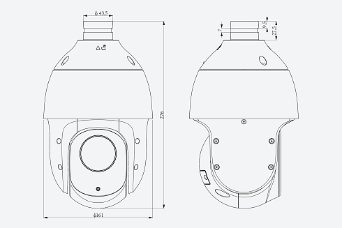 TC-H344S Spec:25X/I/E+/A/V3.0 Видеокамера Tiandy