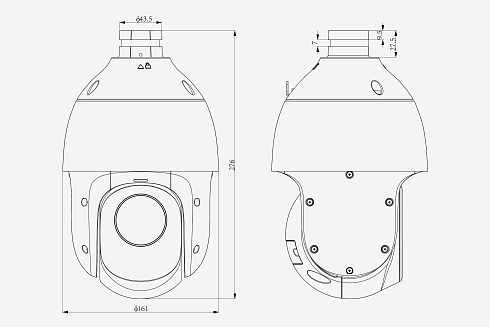 TC-H324S Spec:23X/I/E/V3.0 Видеокамера Tiandy