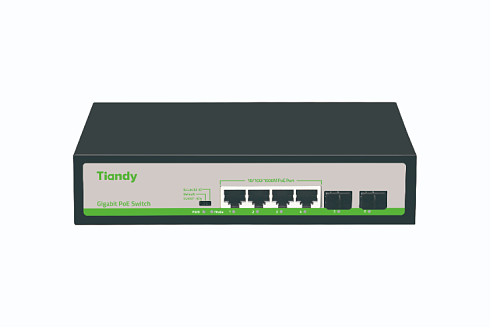 TC-P3S06 Spec:H/0402/AT/60/V2.0 Коммутатор Tiandy