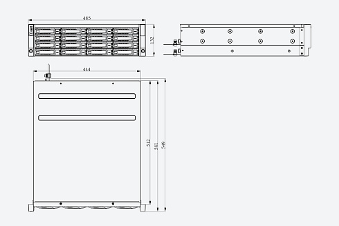 TC-R31680 Spec:E/B/R/N/V4.3 Видеорегистратор Tiandy
