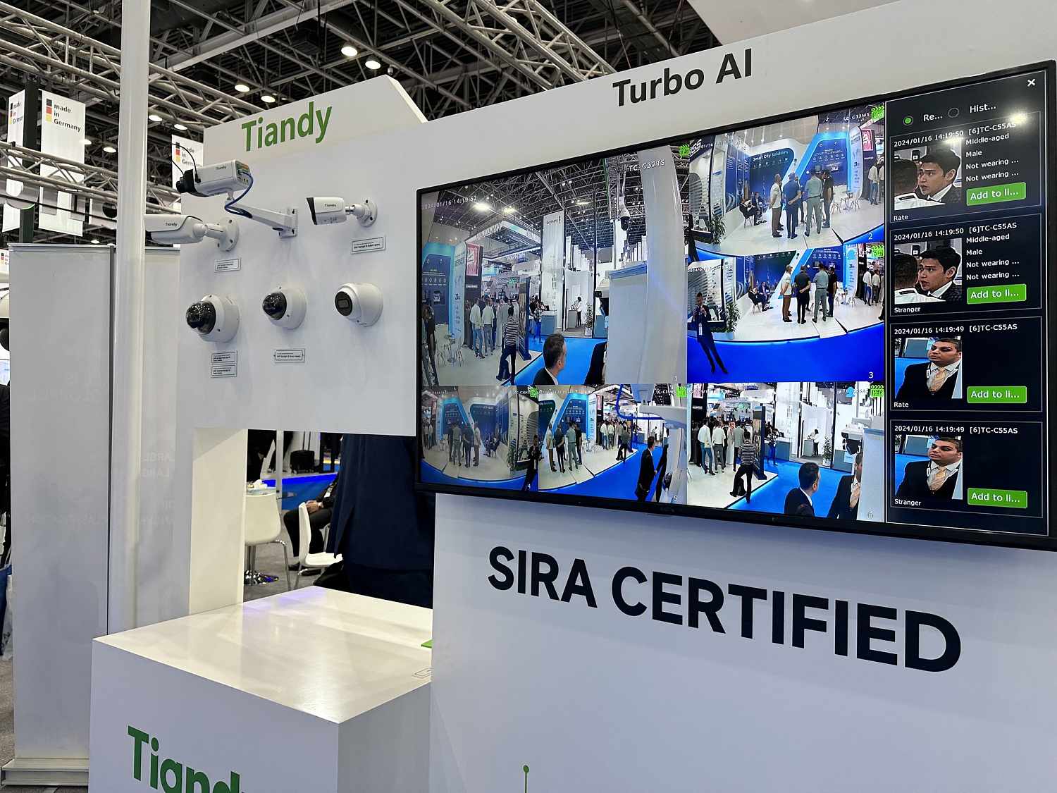 Tiandy на выставке Dubai Intersec 2024