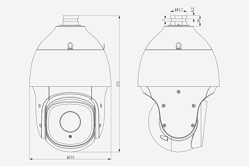 TC-H326S Spec:33X/I/E+/A/V3.0 Видеокамера Tiandy
