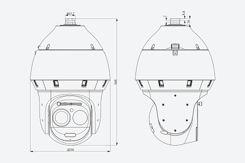 TC-H3169M Spec:63X/LW/P/A/AR Видеокамера Tiandy