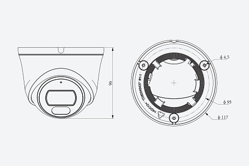 TC-C35XS 3ERA-28 Видеокамера Tiandy