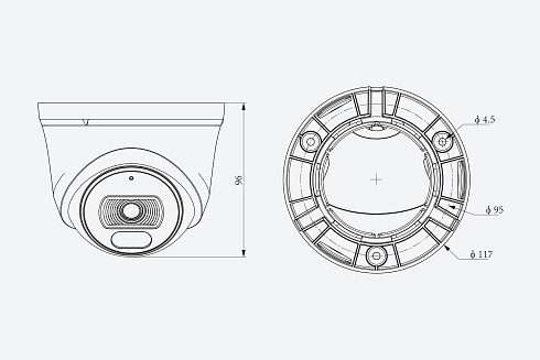 TC-C32XN 2ENA-28 Видеокамера Tiandy