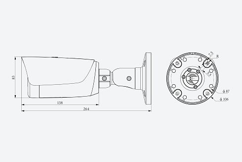 TC-C35TS Spec:I8/A/E/Y/M/H/2.7-13.5mm/V4.1 Видеокамера Tiandy