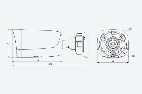 TC-C34UV 3FRB-4 Видеокамера Tiandy