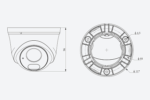 TC-C32HN Spec:I3/E/Y/C/2.8mm/V4.2 Видеокамера Tiandy