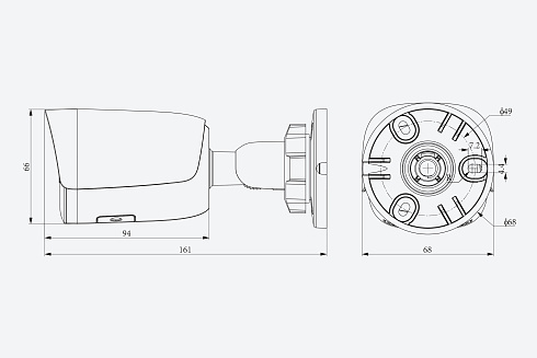 TC-C38WS 3LRA-4 Видеокамера Tiandy