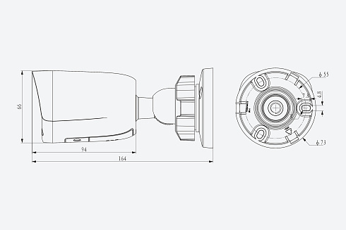 TC-C34QN Spec:I5W/WIFI/Eu/4mm/V4.0 Видеокамера Tiandy