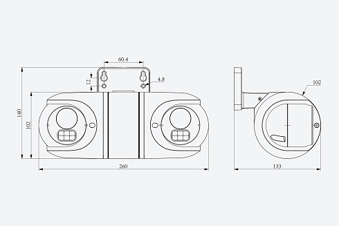 TC-C32RN Spec:I5/E/Y/QX/4mm/V4.2 Видеокамера Tiandy