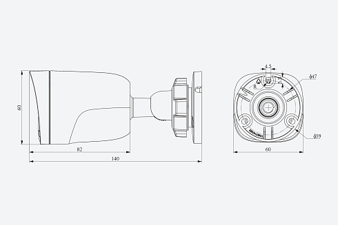 TC-C321N Spec:I3/E/Y/2.8mm/V2.0 Видеокамера Tiandy