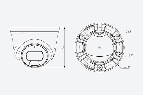 TC-C34XN 2ENA-28 Видеокамера Tiandy