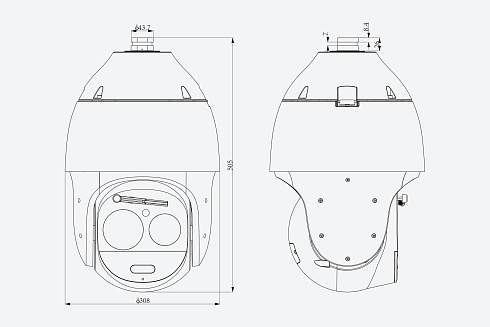 TC-H348M Spec:63X/IL/E++/A Видеокамера Tiandy