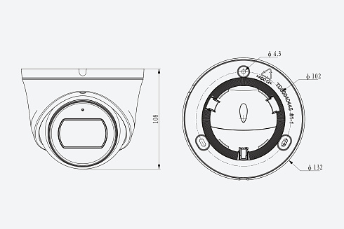 TC-C38SS Spec:I5/A/E/Y/M/H/2.7-13.5mm/V4.0 Видеокамера Tiandy