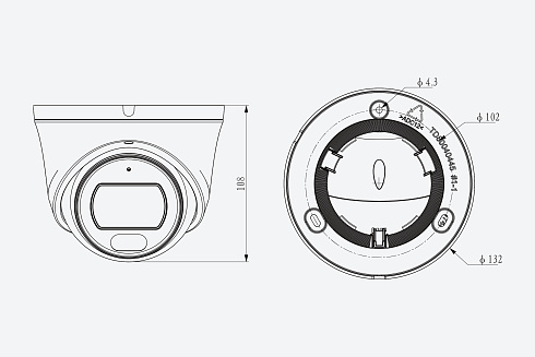 TC-C34SV 4MRA-28 Видеокамера Tiandy